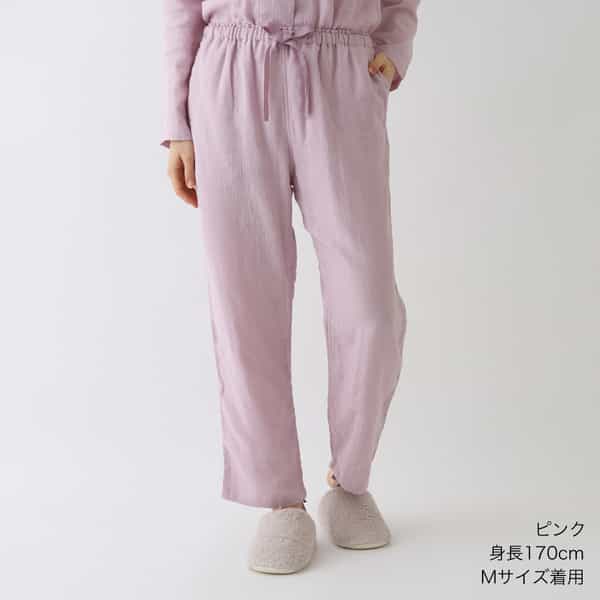マシュマロガーゼレディスパジャマパンツ 上下別売（RBZ12779）-UCHINO