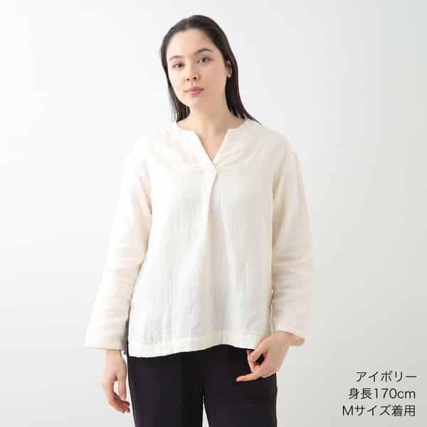 2025年秋冬 新色追加】マシュマロガーゼ フロントタックプルオーバー