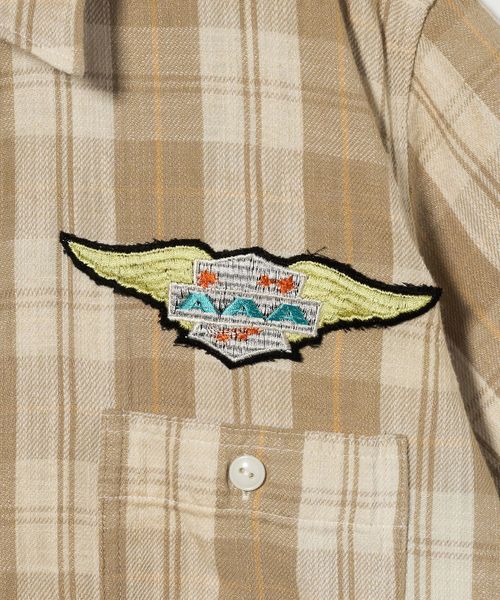 BOWWOW＞ELIMINATORS SHORT SLEEVE FLANNEL SHIRT/シャツ
