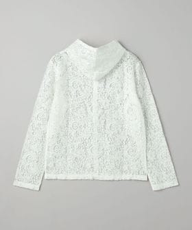 レース ハーフジップ フーディ