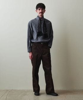 Steven Alan＞ 60 ヘイズ チェック レギュラーカラー シャツ LOOSE