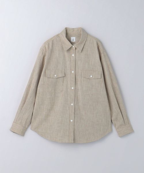 6(ROKU)＞コットン チェック シャツ