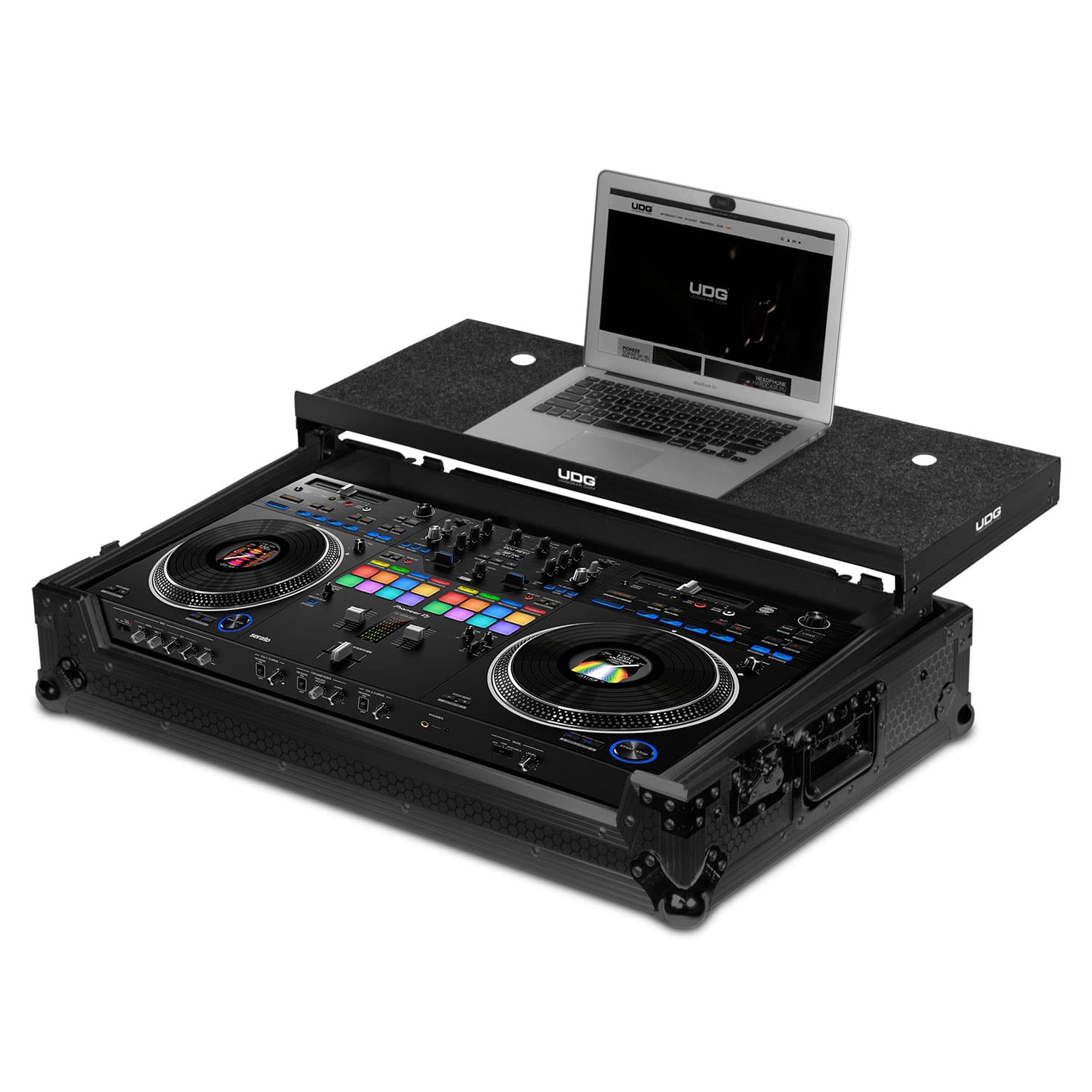 UDG Ultimate Flight Case Pioneer DJ DDJ-REV7 Black Plus (Laptop