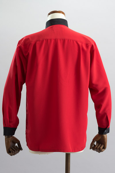 デザインスタンドカラーシャツ | 赤いスタンドカラーシャツ【メンズ