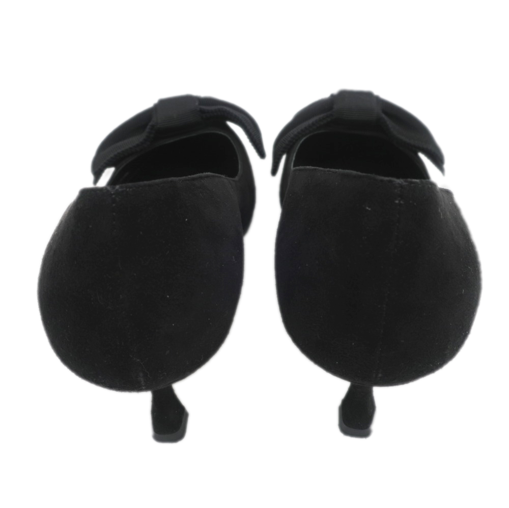 名東】【PRADA】プラダ リボンモチーフ ヒールパンプス サイズ37