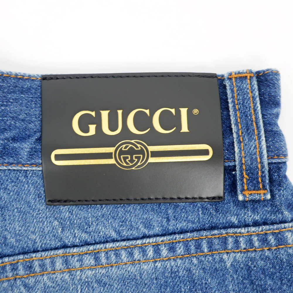 名東】【GUCCI】グッチ ディズニーコラボ デニムショートパンツ