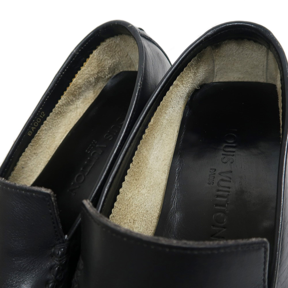 名東】【LOUIS VUITTON】ルイヴィトン ローファー サイズ6 ブラック 黒