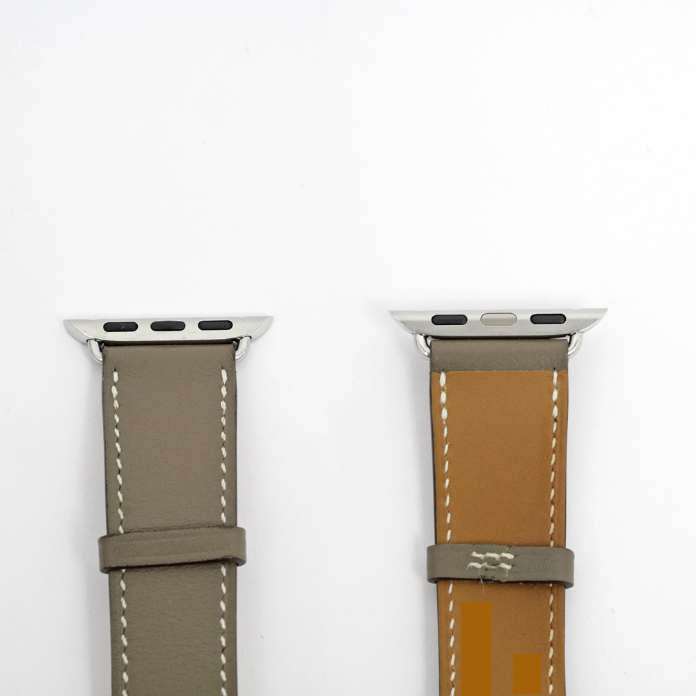 名東】【HERMES】エルメス ベルト ドゥブルトゥール エトゥープ