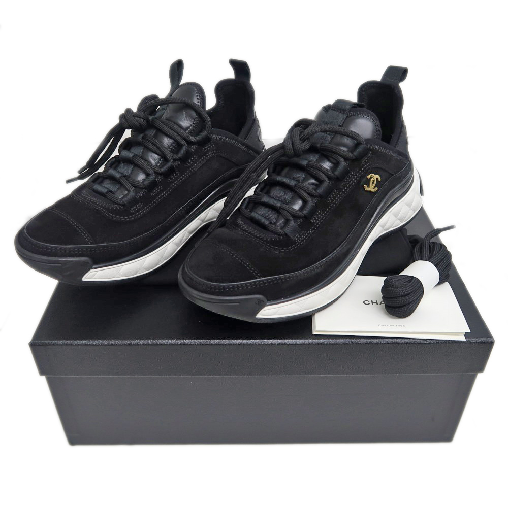 名東】【CHANEL】シャネル スニーカー G45331 スエード サイズ36