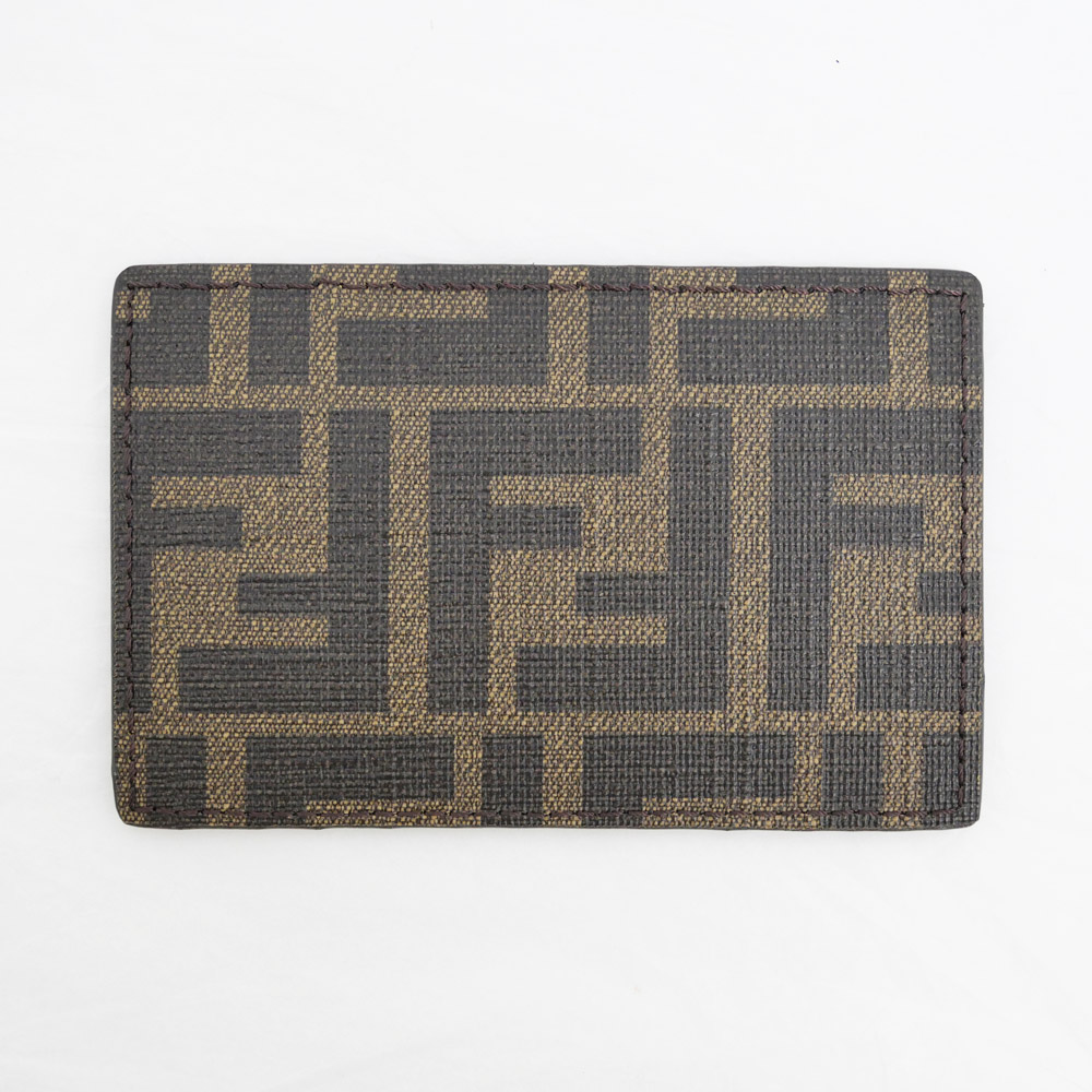 名東】【FENDI】フェンディ カードケース 名刺入れ ズッカ ブラック