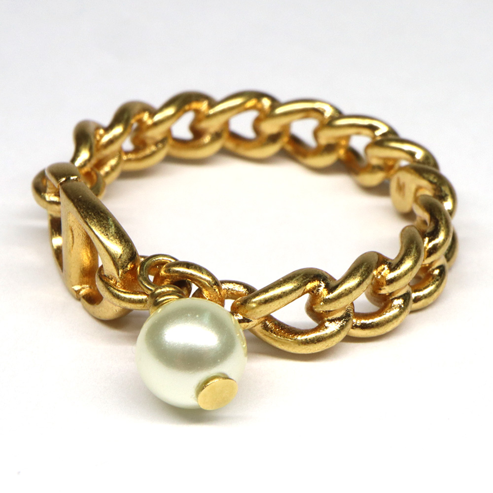 名古屋】【DIOR】ディオール 30 モンテーニュ リング CDロゴ チェーン