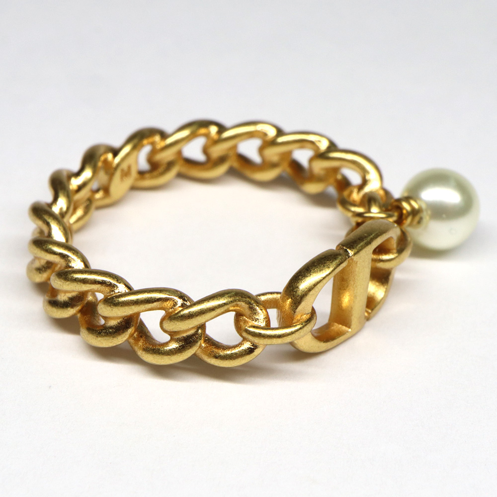 名古屋】【DIOR】ディオール 30 モンテーニュ リング CDロゴ チェーン