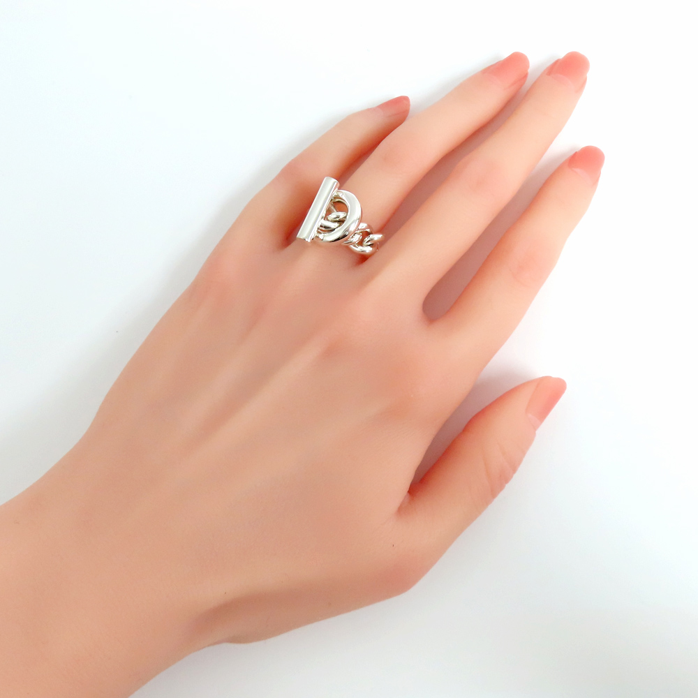 名古屋】【HERMES】エルメス リング クロワゼットGM #52 約12号