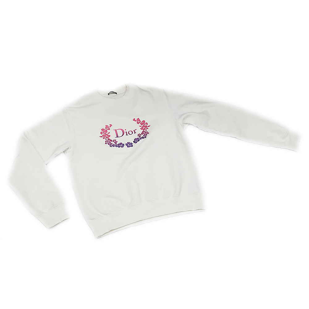 天白】【CHRISTIAN DIOR】ディオール スウェット トレーナー ホワイト