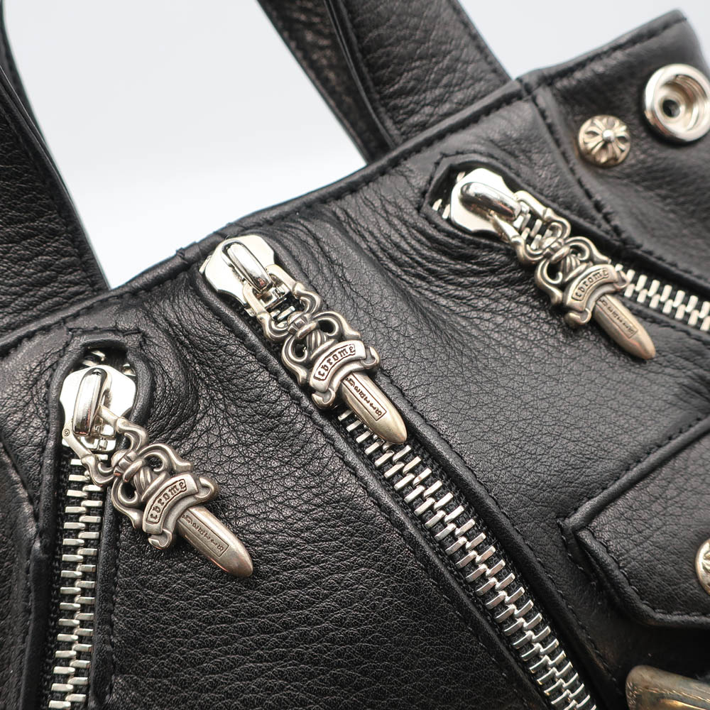 天白】【CHROME HEARTS】クロムハーツ ハンドバッグ JJディーン ミニ