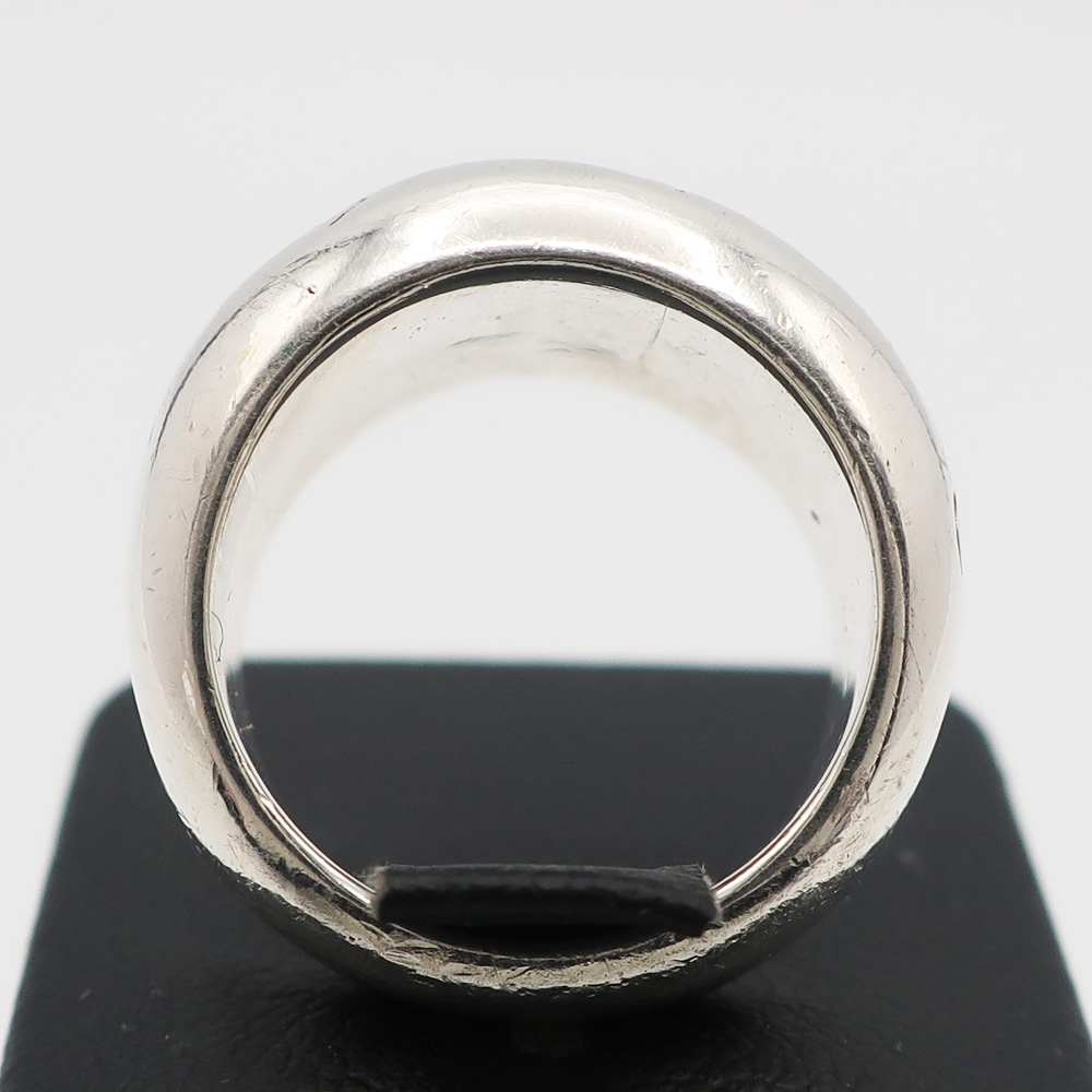 天白】【CHANEL】シャネル ロゴ リング #12 約18.3g 指輪 シルバー