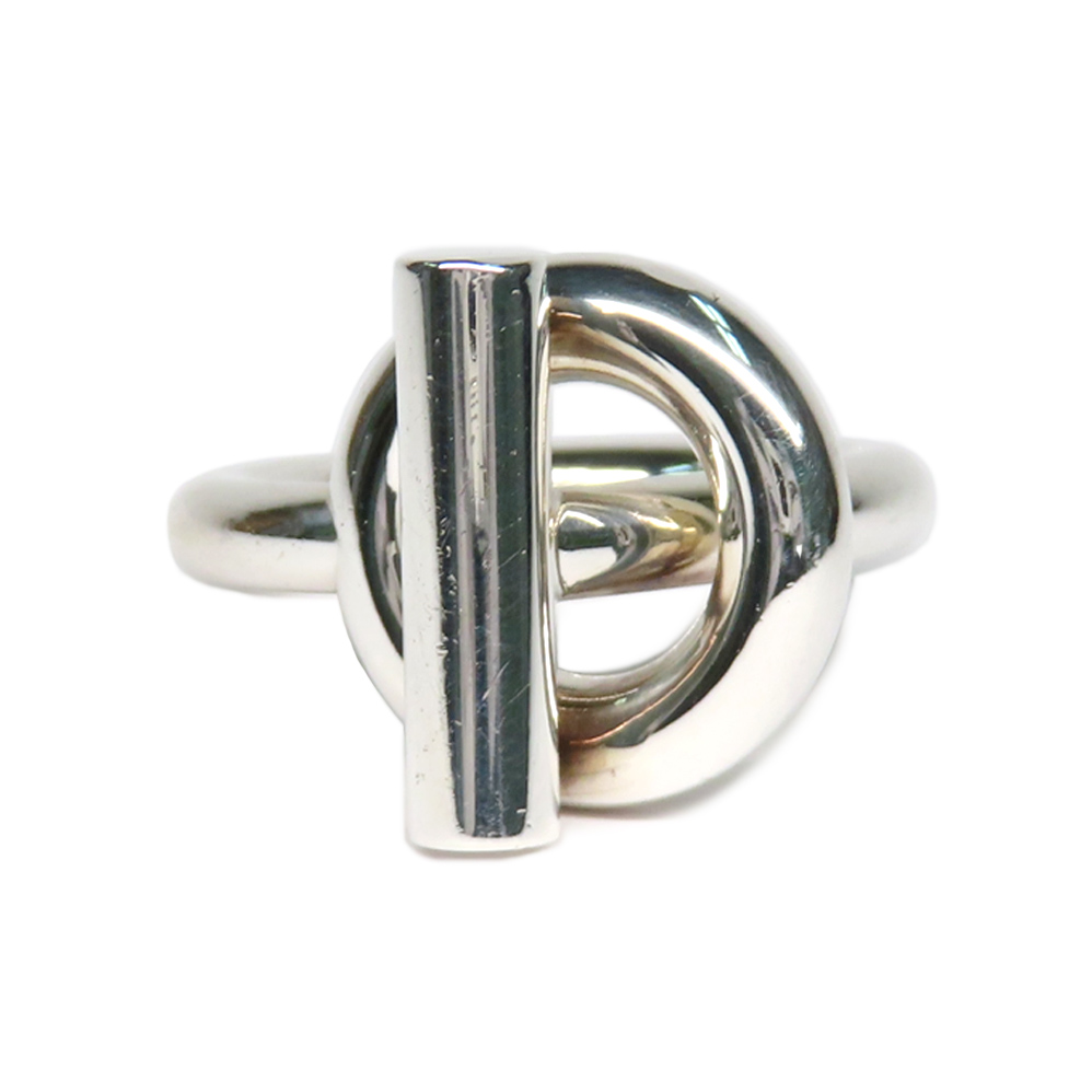 名古屋】【HERMES】エルメス リング エシャペ MM #50 10号 Ag925 SV