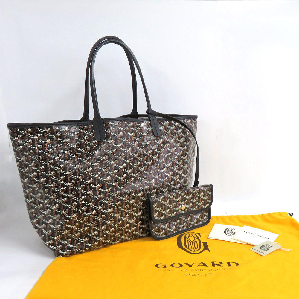 名古屋】【GOYARD】ゴヤール サンルイPM ブラック カーフスキン トート