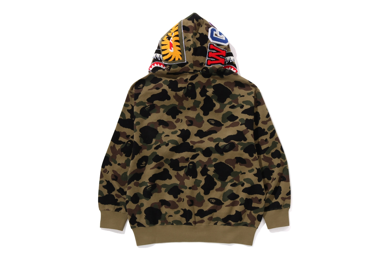 A BATHING APE® 1st Camo Jacquard Shark Hoodie | Bape official