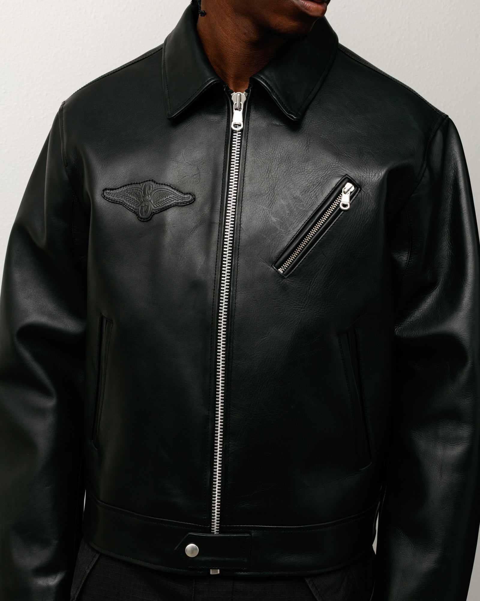 Biker Jacket – Black | Outerwear | Stüssy UK