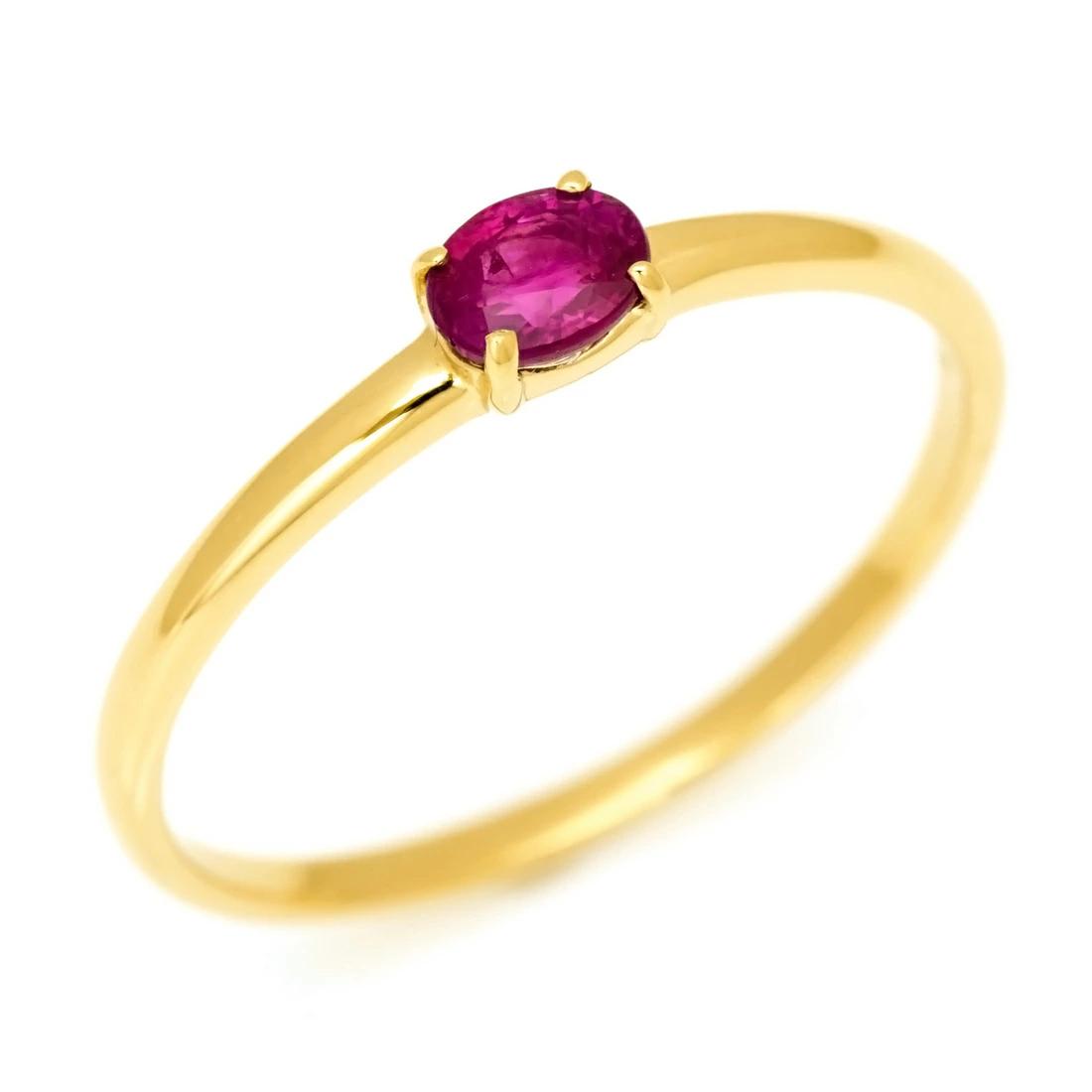 K18 ルビー リング 「snello」[商品番号:RG1034] | umu -アム- FINE