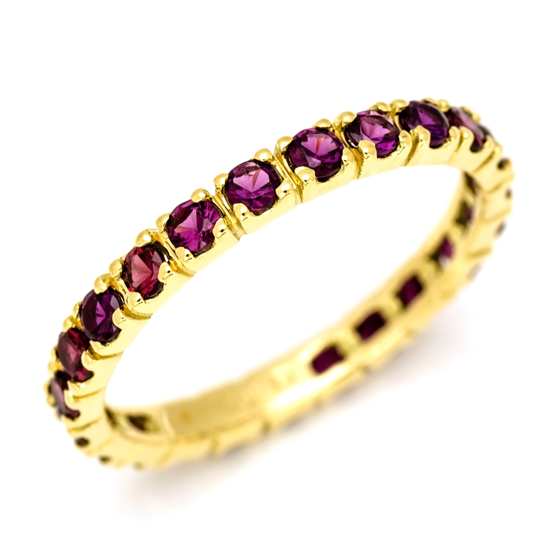 K18 パイロープガーネット フルエタニティリング[商品番号:RG1141