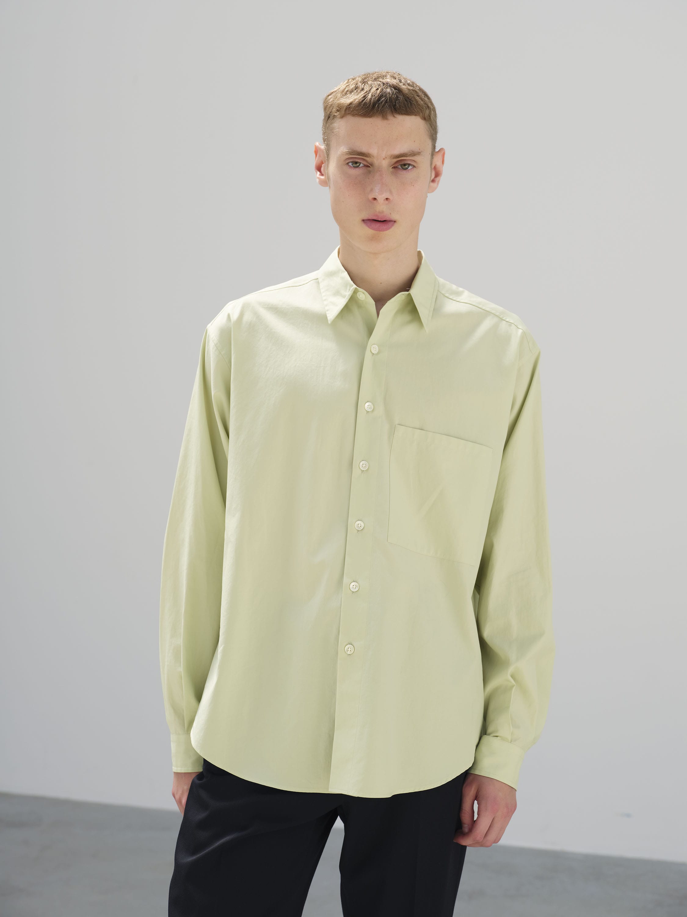 AURALEE WASHED FINX TWILL BIG SHIRT – unexpected store