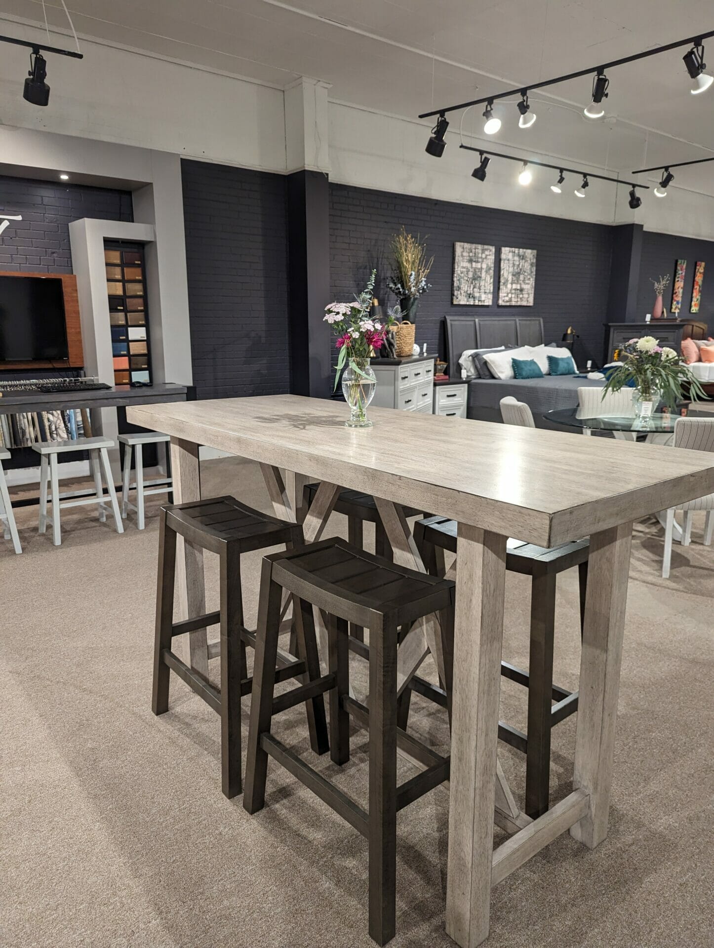 T-7228-42 Simone Bar Table | Unfinished Furniture of Wilmington