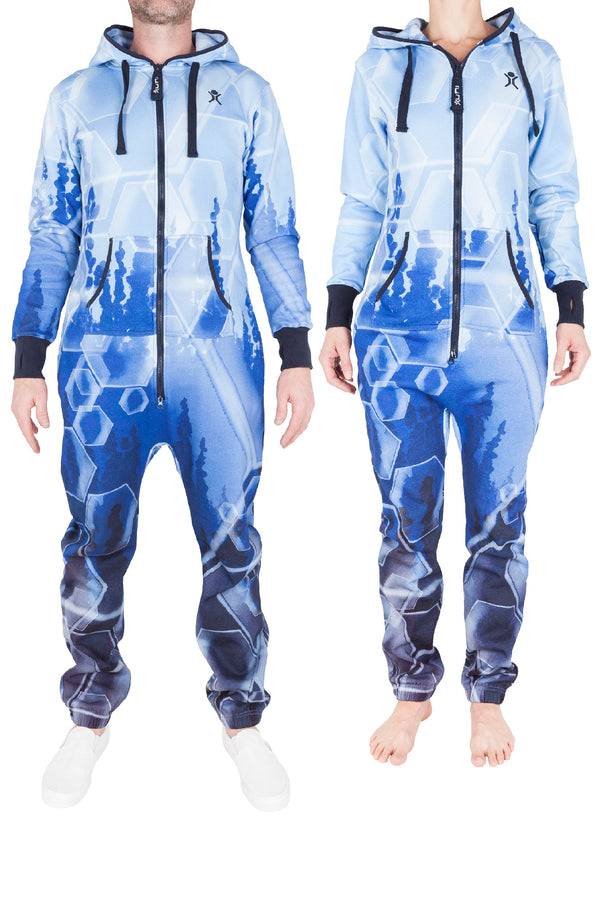 Retro 80's Print Adult Onesie - Unichill