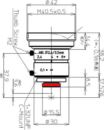 LM3NC1M興和(KOWA：コーワ)CマウントメガピクセルCCTV交換レンズ