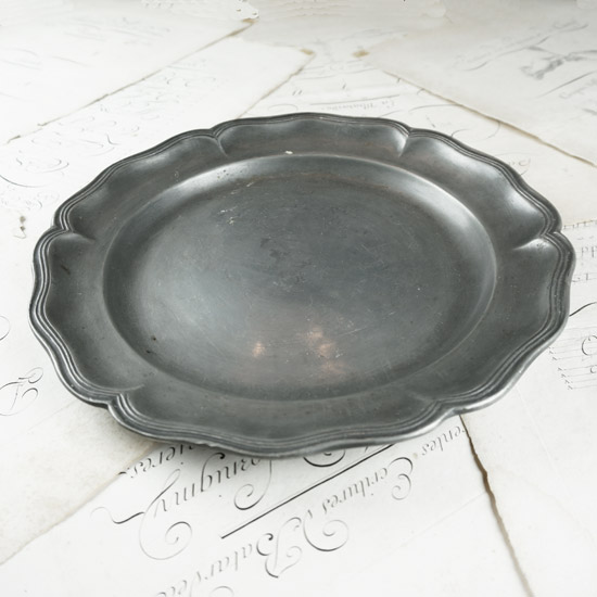 アンティーク ピュータートレイ プレート（uoo1366） - アンティーク