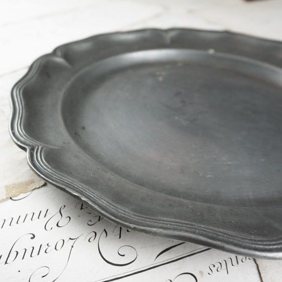 アンティーク ピュータートレイ プレート（uoo1366） - アンティーク