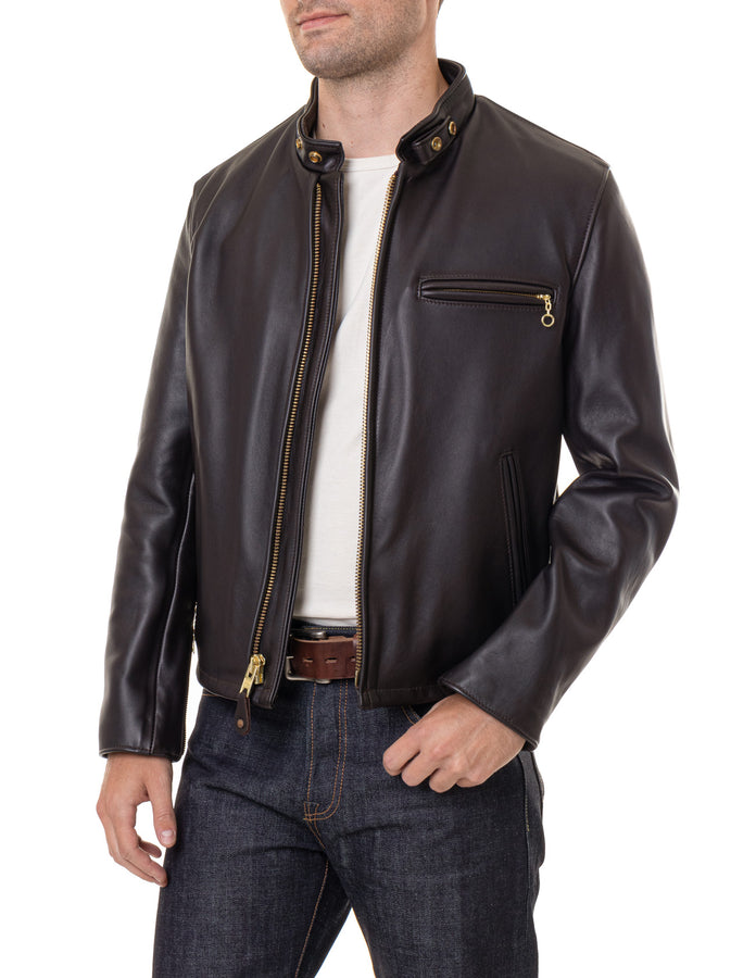 Schott 141 Classic Racer Leather Motorcycle Jacket – Union Garage