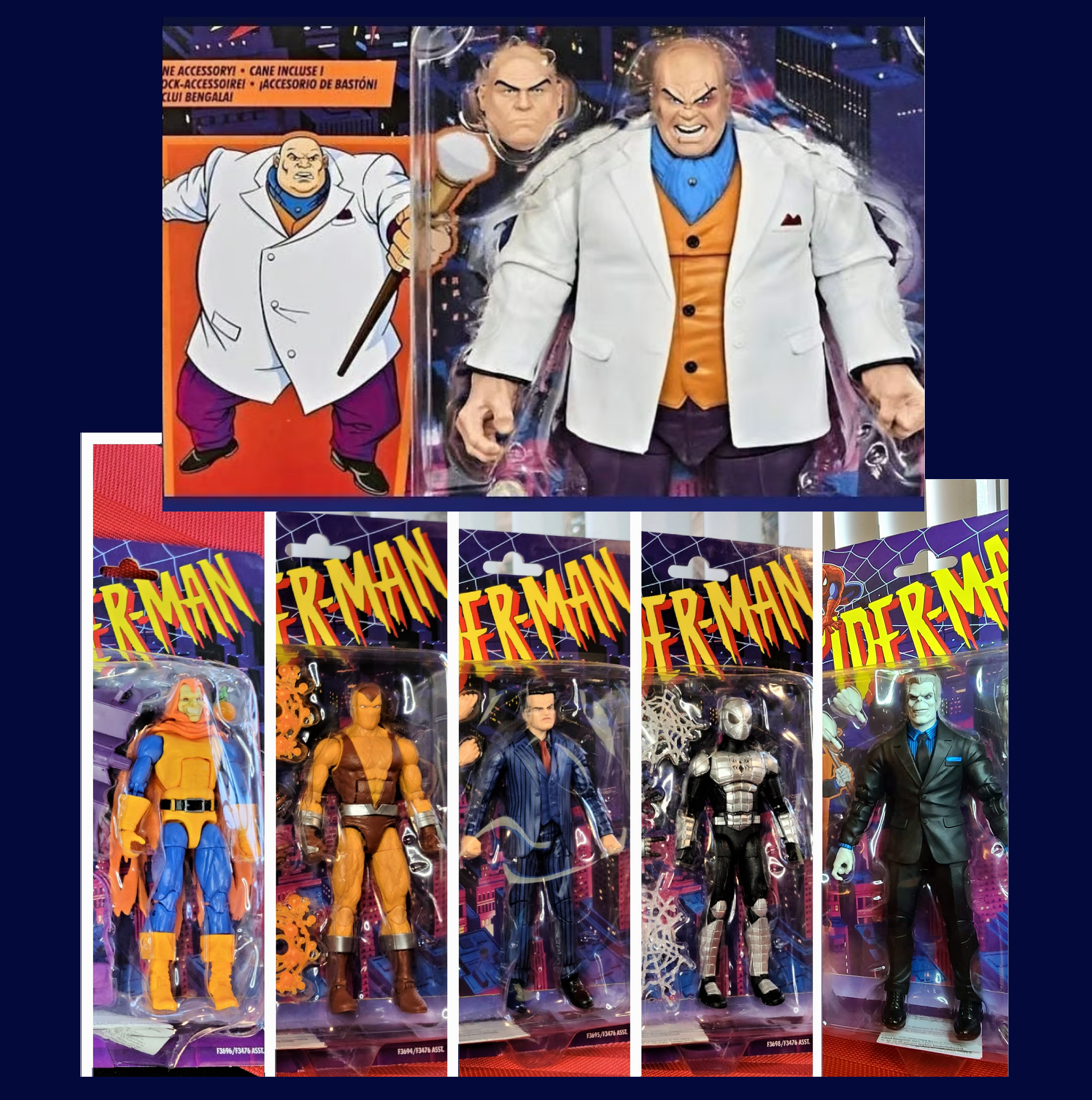 Marvel Legends Series KINGPIN Spider-Man Retro Action Figure Bundles