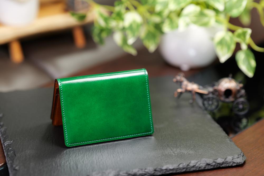 コードバン カードケース（名刺入れ） グリーン