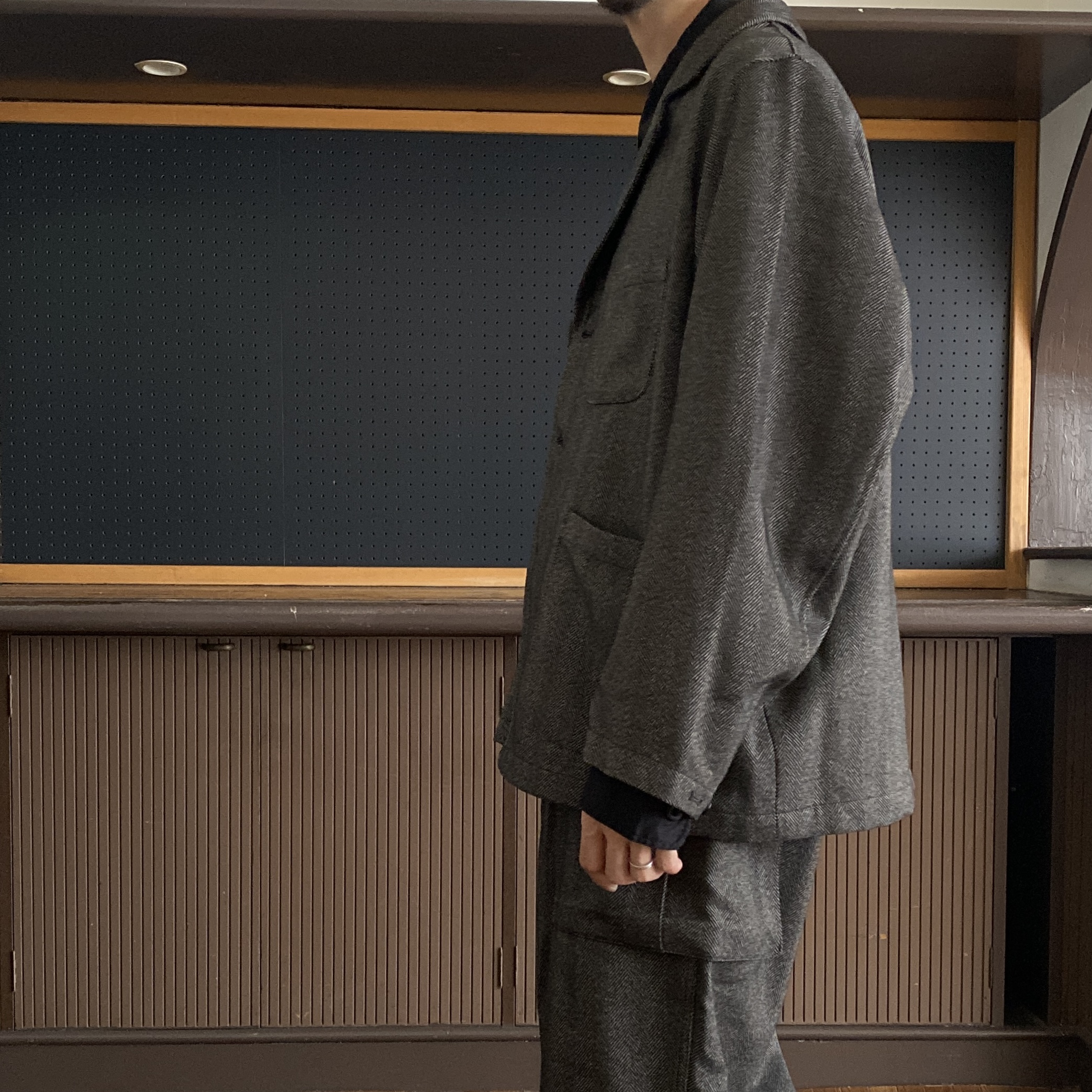 H.UNIT】TECH TWEED HBT Jacket Gray | unstable | 公式オンラインショップ