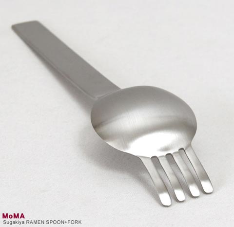 MoMA Sugakiya Ramen Spoon + Fork - zakka 右顧左眄