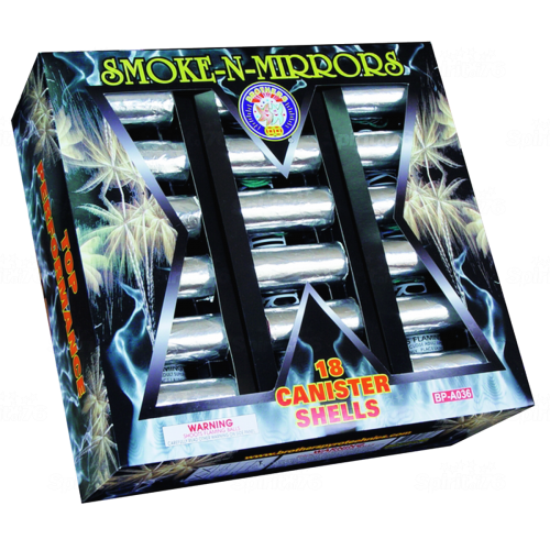 Smoke-N-Mirrors 18 | 18 Shot Canister - Artillery Shells - USA