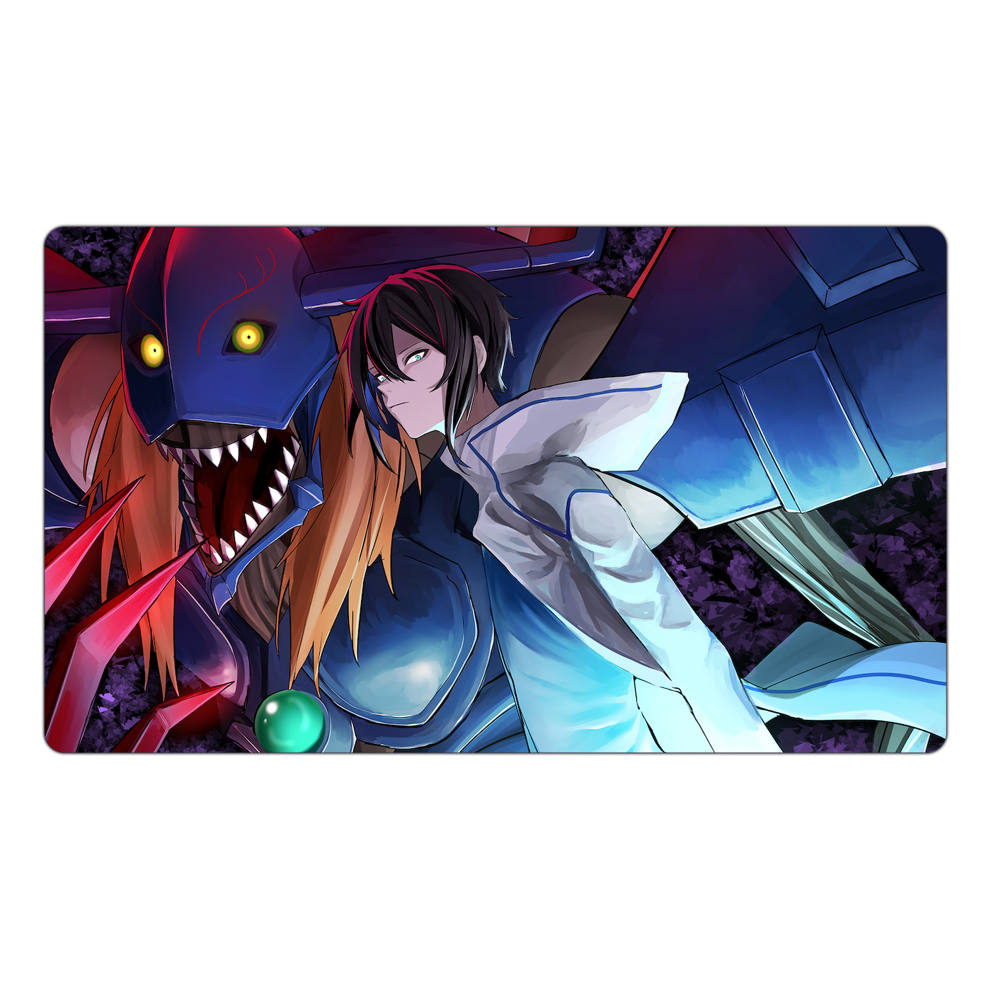 ディアボロモン＆真田アラタ TCG プレイマット – Usagi Draws