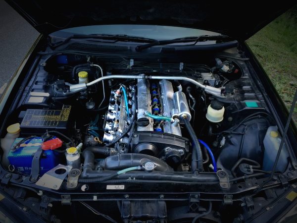 RB25DEエンジン6連スロットルVプロ制御!BLACK LINE様セッティング!ER34