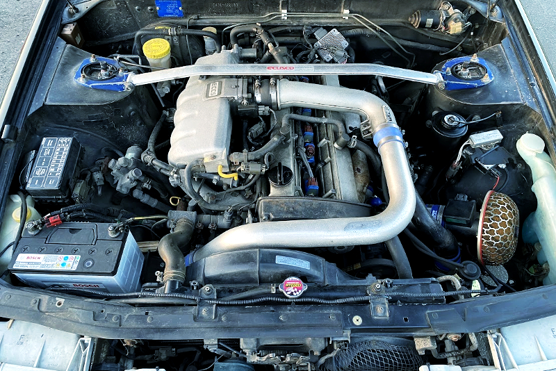 車高調＆WORKエクイップ履き!RB20DETターボ＆純正5速MT!角目!A31日産