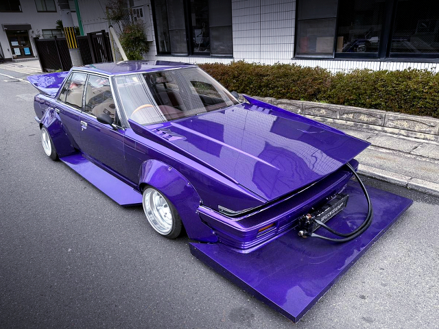 前後ワークス!補強入りデッパ!ラメ入りパープル塗装!街道レーサー仕様