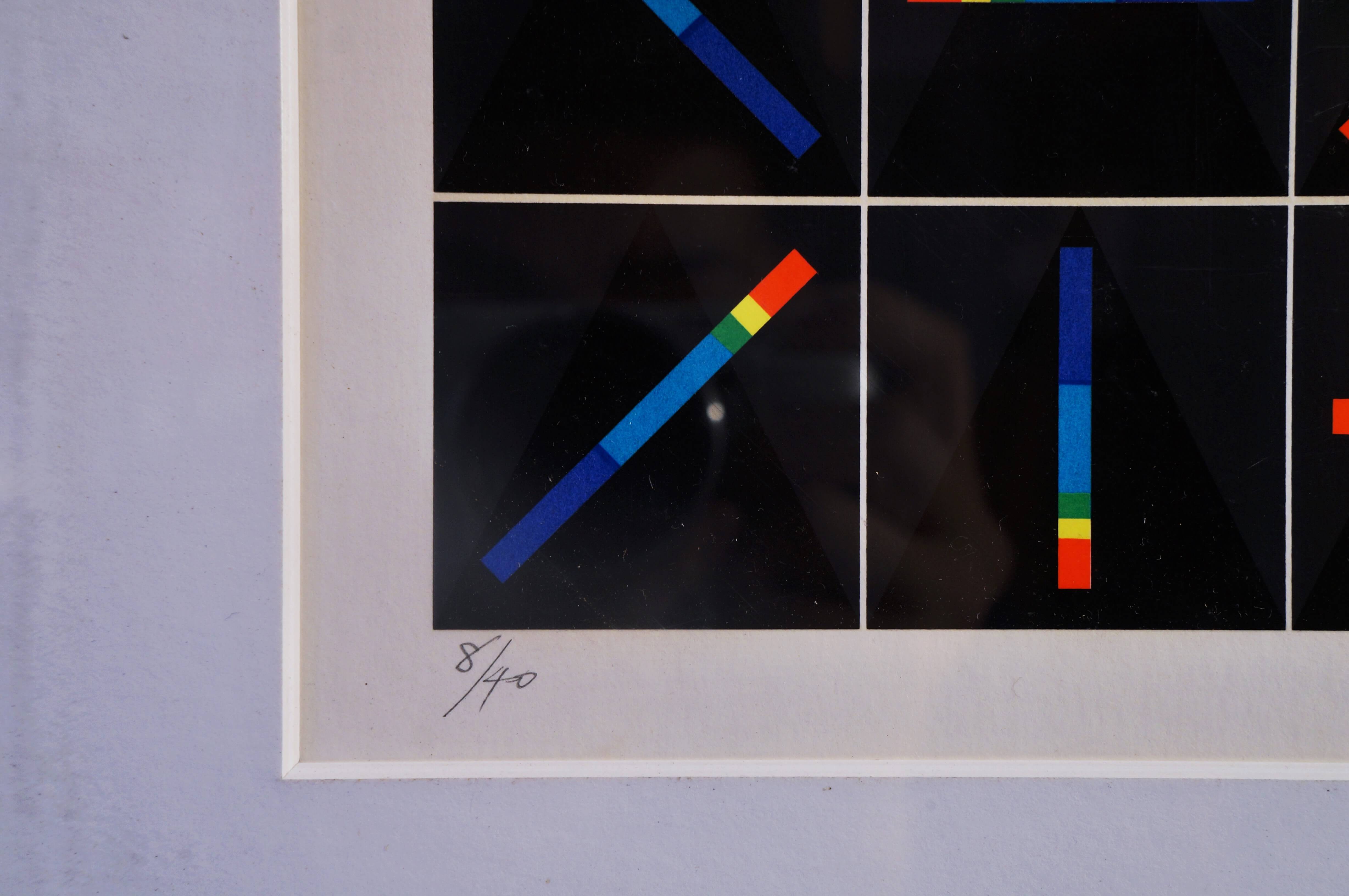 中山隆右 シルクスクリーン 〔分光-6-A〕SPECTRUMスペクトラム 幾何学