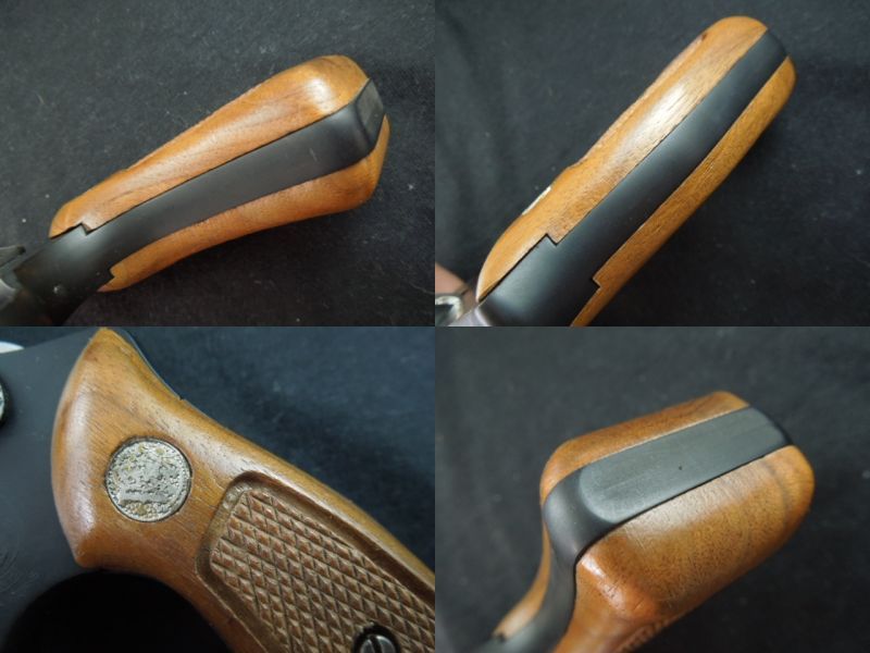 S&W実物純正Jフレームスクエアバット木製サービスグリップ - USPD GEAR