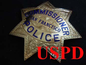 サンフランシスコ市警察実物バッジ コミッショナー - USPD GEAR