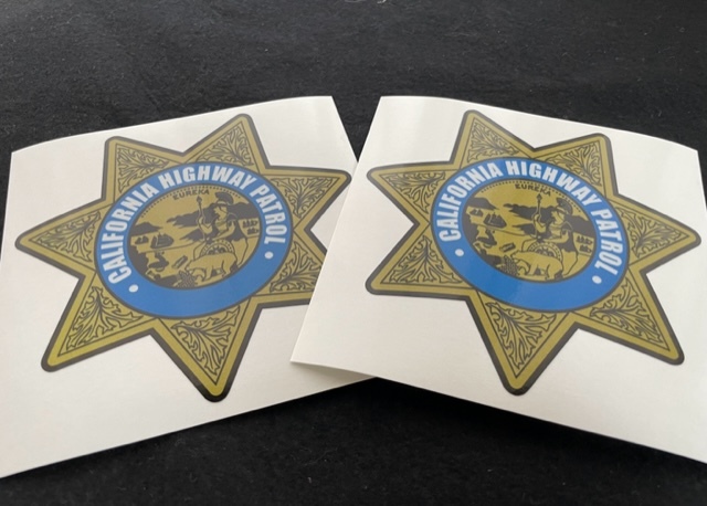 カリフォルニアハイウェイパトロール白バイ用デカールSET旧タイプ