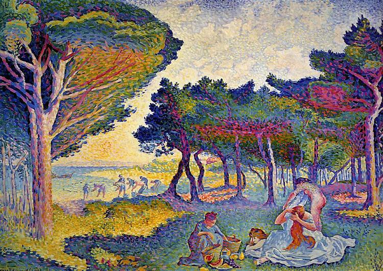 By the Mediterranean, 1895 - Henri-Edmond Cross - WikiArt.org