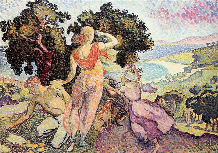 The Excursionists, 1894 - Henri-Edmond Cross - WikiArt.org