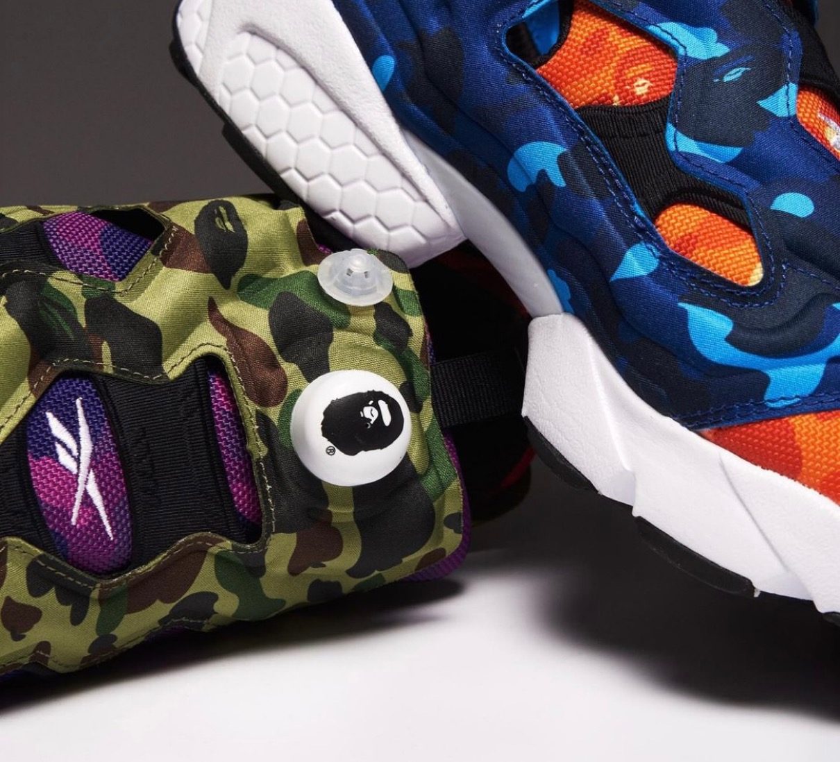 Reebok × BAPE®︎ Club C & Instapump Fury OGが国内1月15日／1月21日