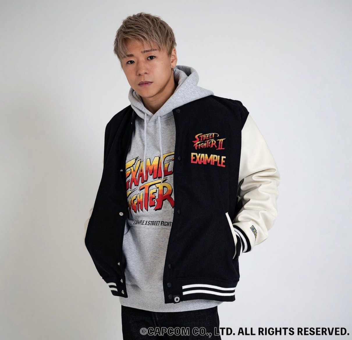 EXAMPLE × ストⅡ 名作格ゲーとのコラボコレクションが国内10月30日